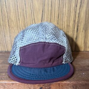 Patagonia Mesh Cap in Maroon and Blue